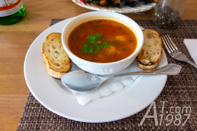 Minestrone at Trattoria o sole mio