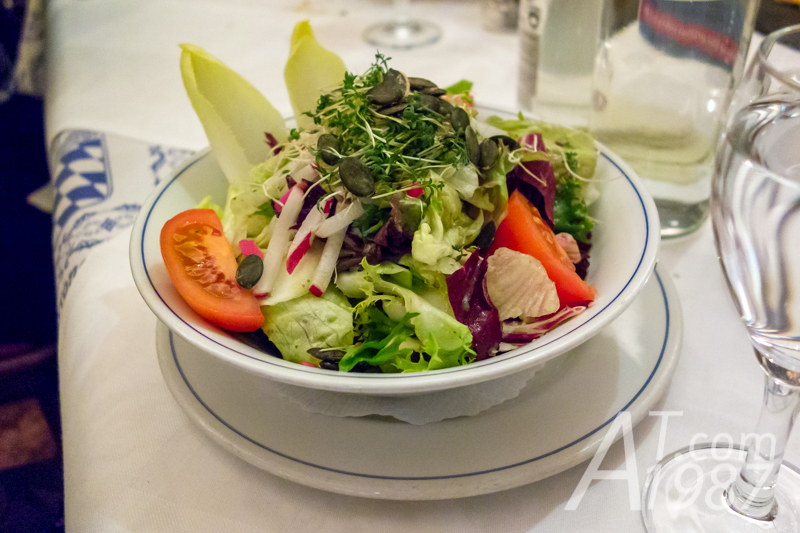 Garden salad at Zum Franziskaner